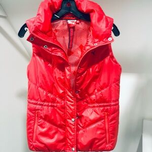 Puma Women's Red Quilted Vest EUC